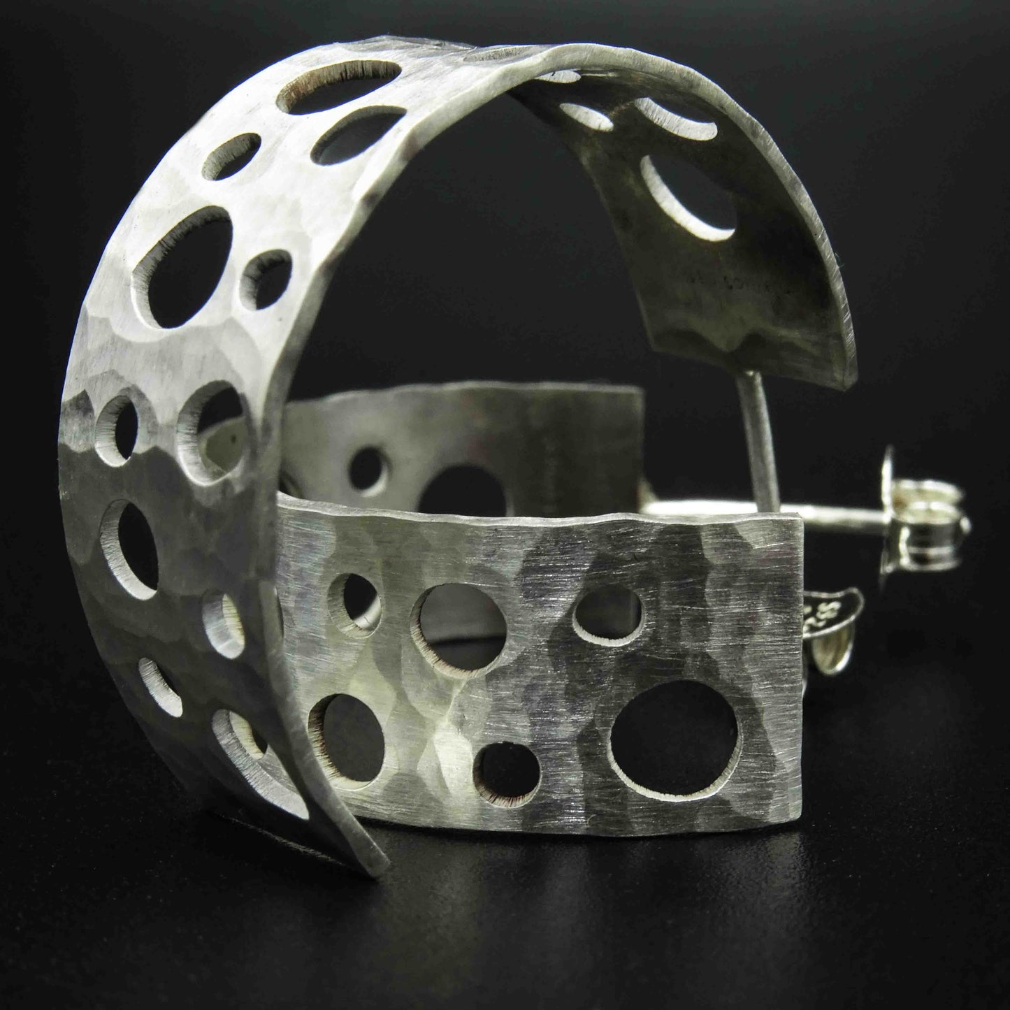 Void Rhythm Silver Earrings