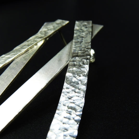 Hammerfall Silver Earrings