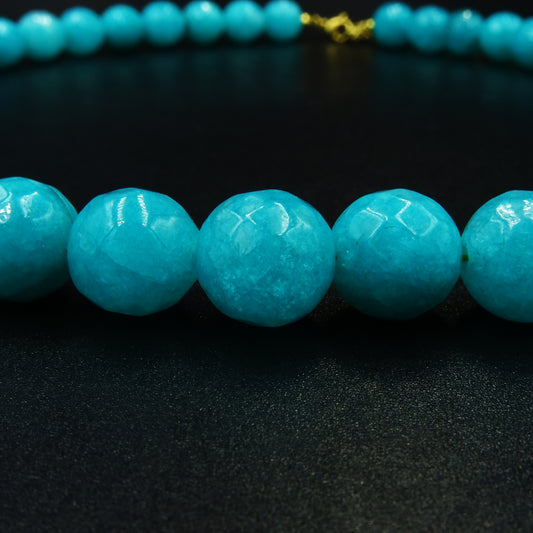 Azure Echo Jade Gemstone Necklace