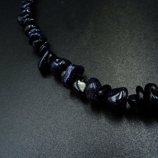 Midnight Echoes Chrysolite Gemstone Necklace