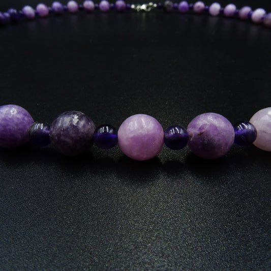 Twilight Amour Amethyst Gemstone Necklace