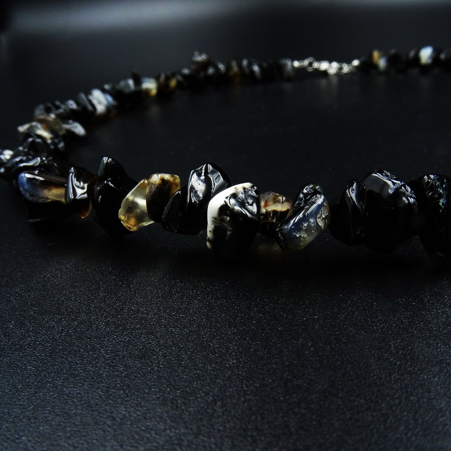 Onyx Veil Black Onyx Gemstone Necklace