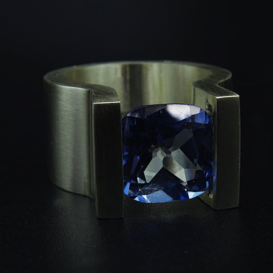 Bluehold Blue Topaz Gemstone Silver Ring