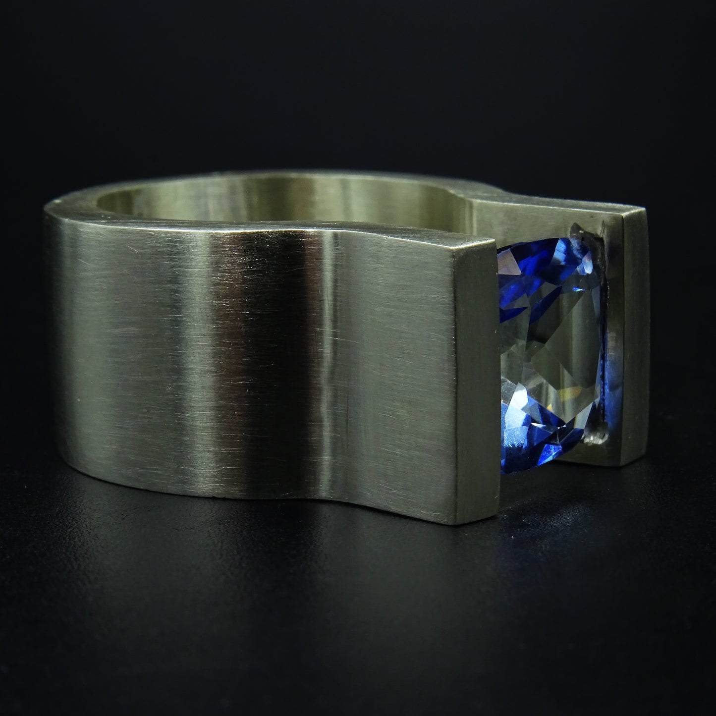 Bluehold Blue Topaz Gemstone Silver Ring