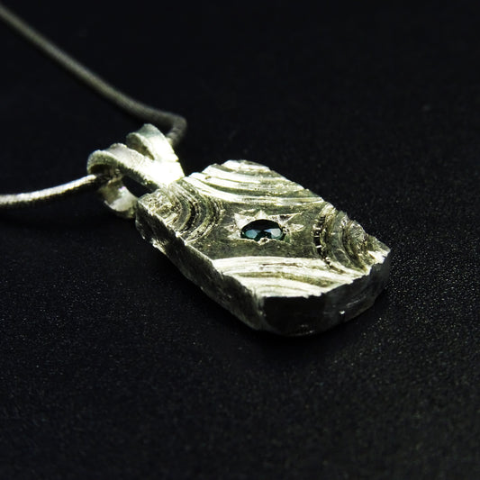 Forest Pulse Silver Necklace