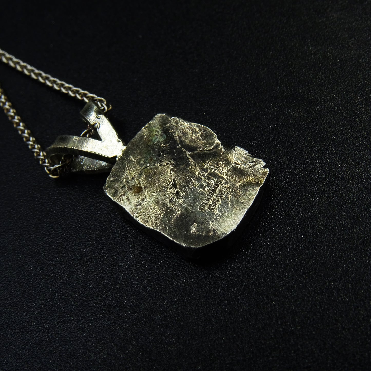 Silent Strata Silver Necklace