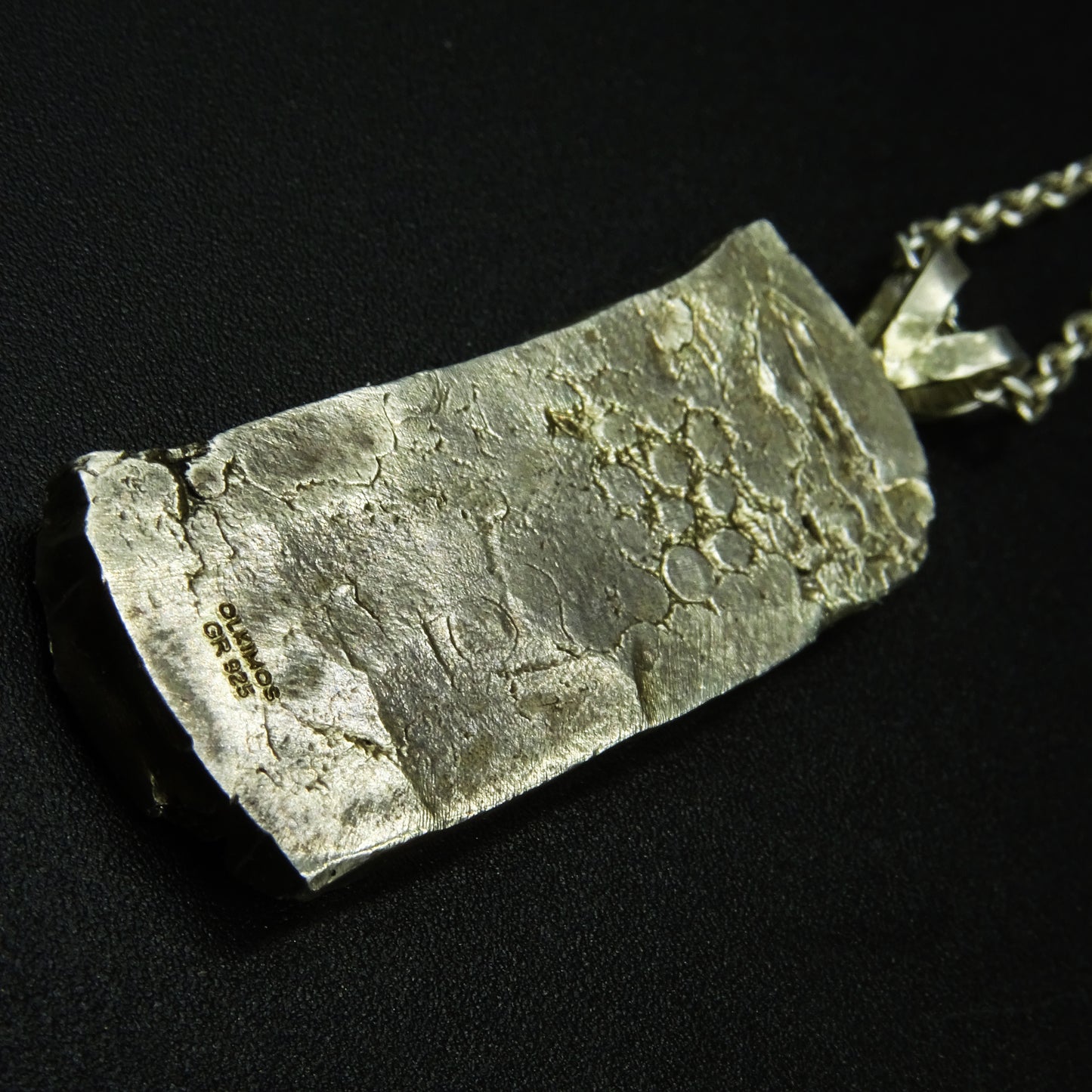 Verdant Spire Silver Necklace