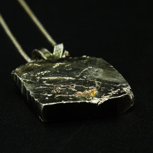 Earthen Scar Silver Necklace