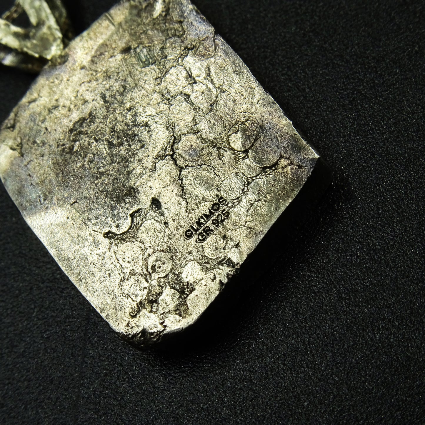 Earthen Scar Silver Necklace