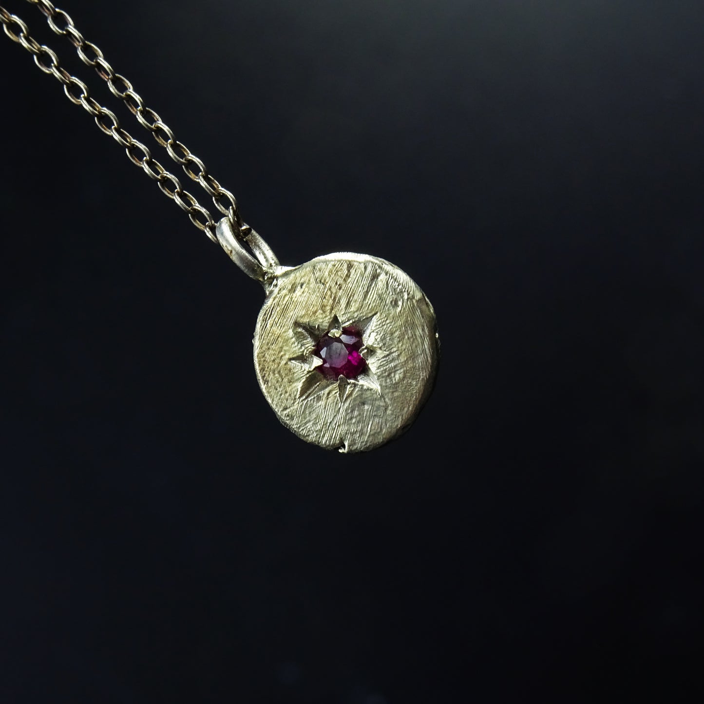 Bloodroot Silver Necklace