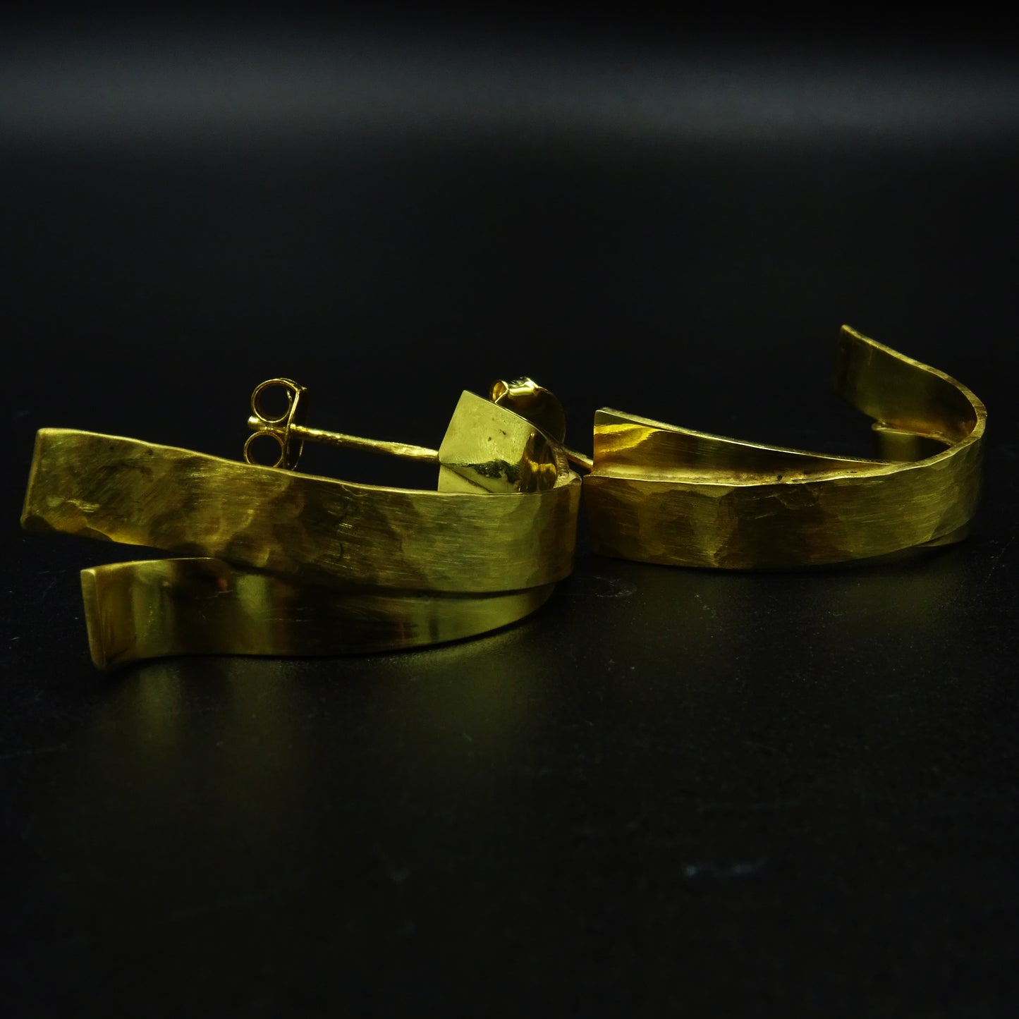 Riftline Silver Hoop Earrings