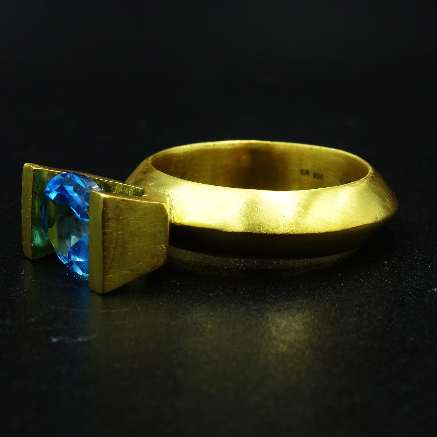 Titan’s Eye Topaz Gemstone Silver Ring