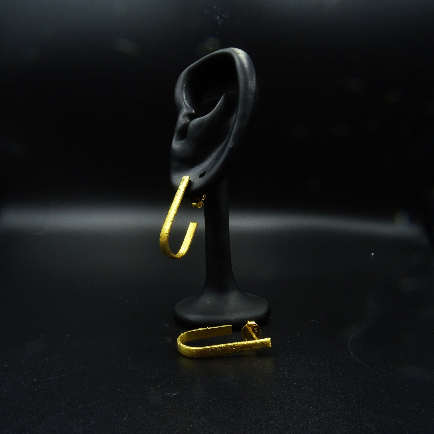 Auric Vein Silver Hoop Earrings