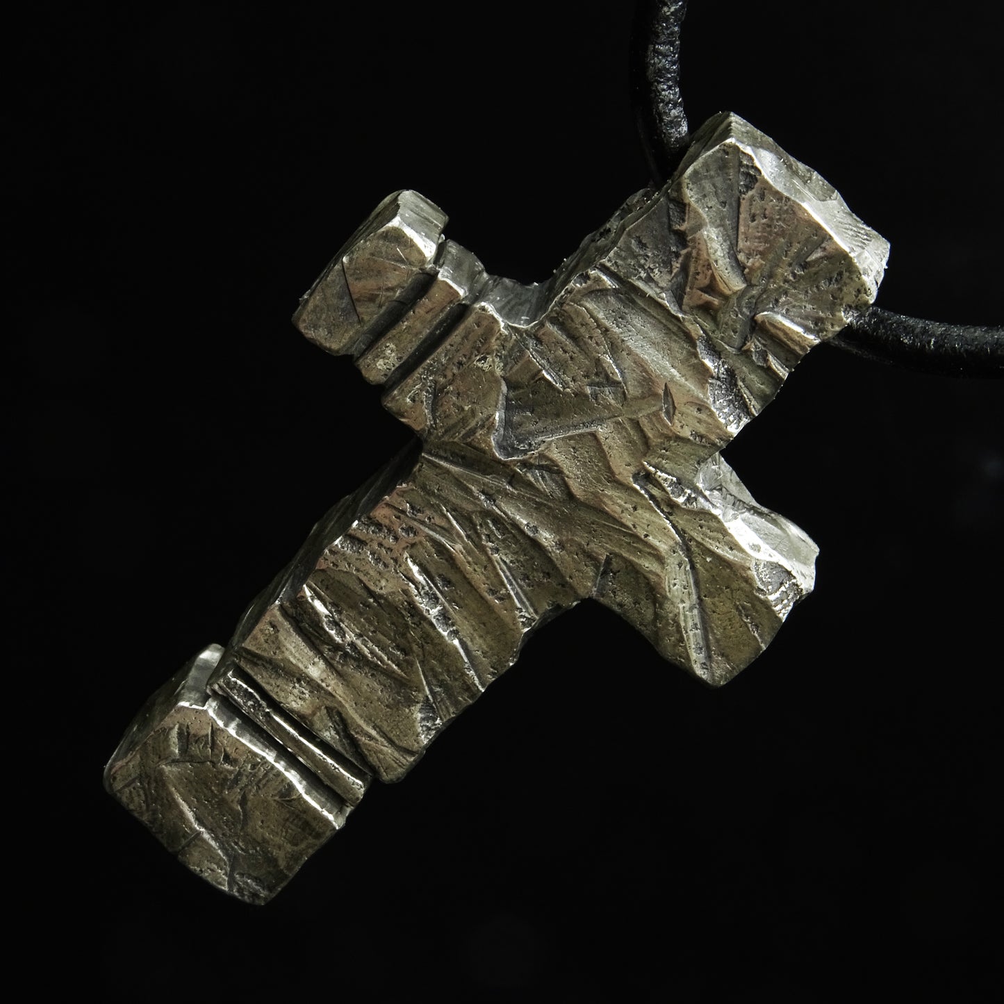 Shattered Creed Cross Silver Necklace
