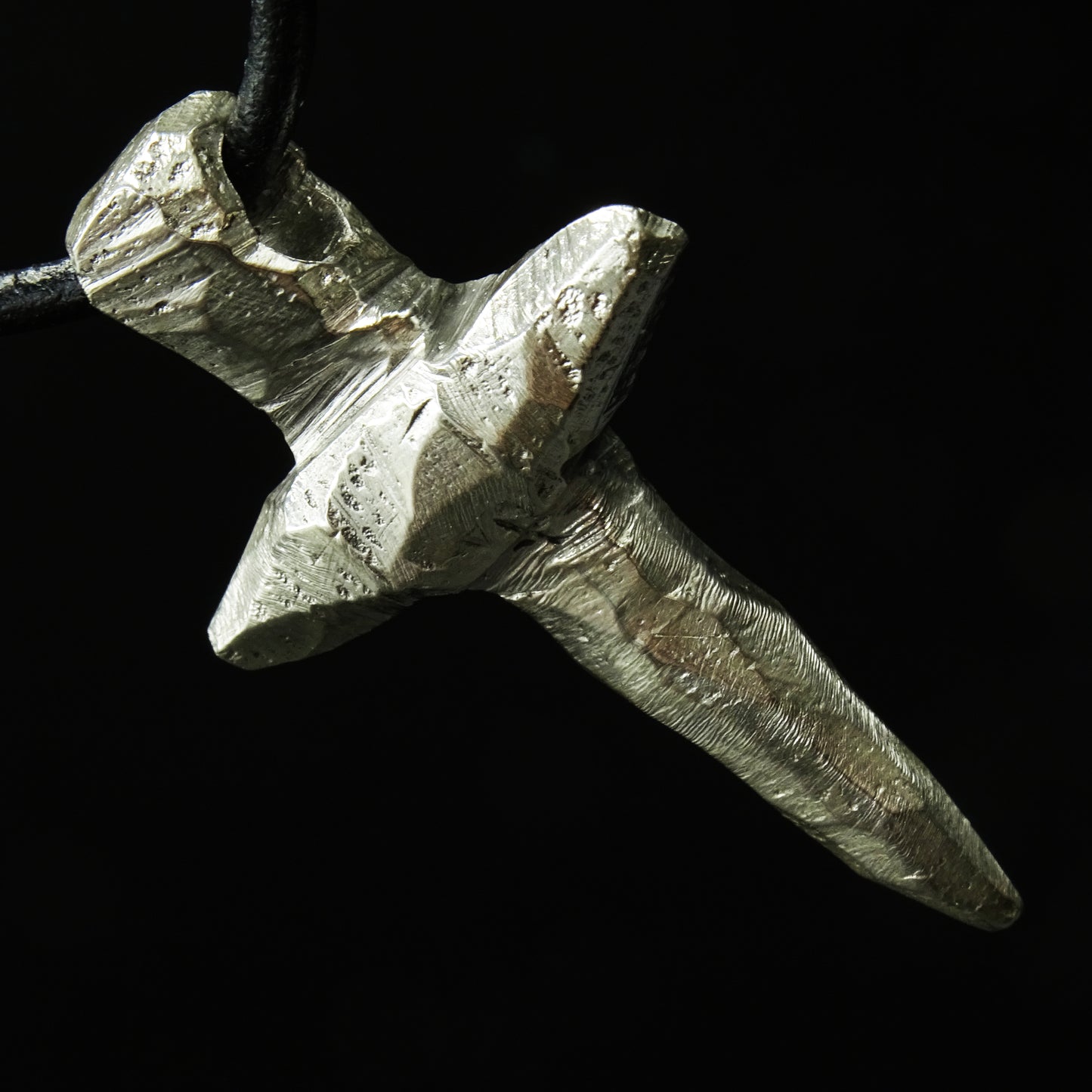 Spear of Faith Cross Silver Necklace