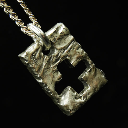 Void Sanctum Cross Silver Necklace