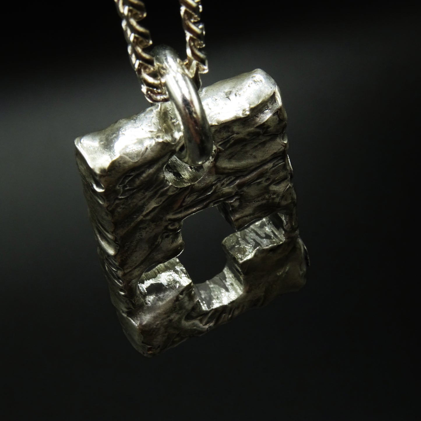 Void Sanctum Cross Silver Necklace