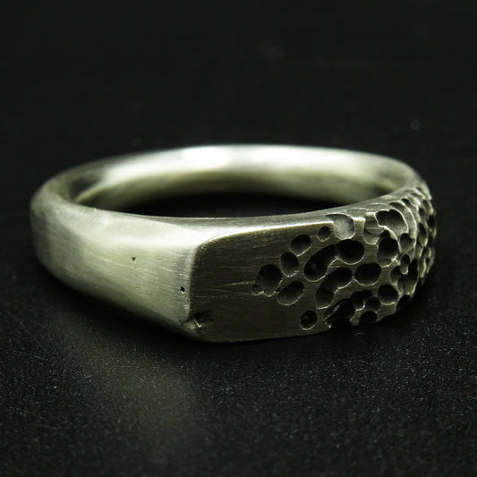 Crateris Signet Silver Ring