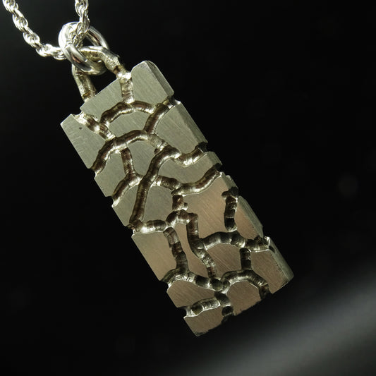 Shattered Epoch Silver Necklace