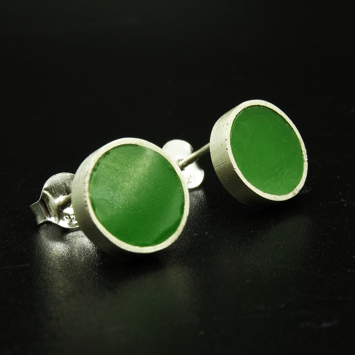Limecrest Core Silver & Green Enamel Set