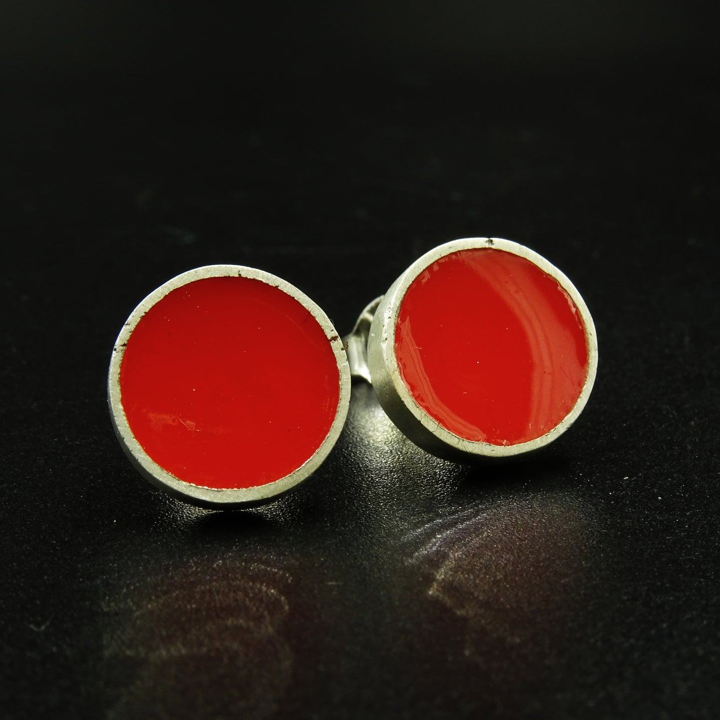 Redflare Core Silver & Bright Red Enamel Set