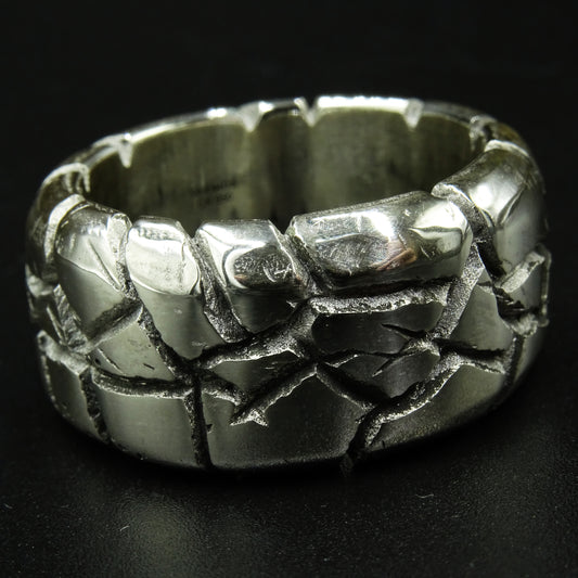 Faultline Crown Silver Ring