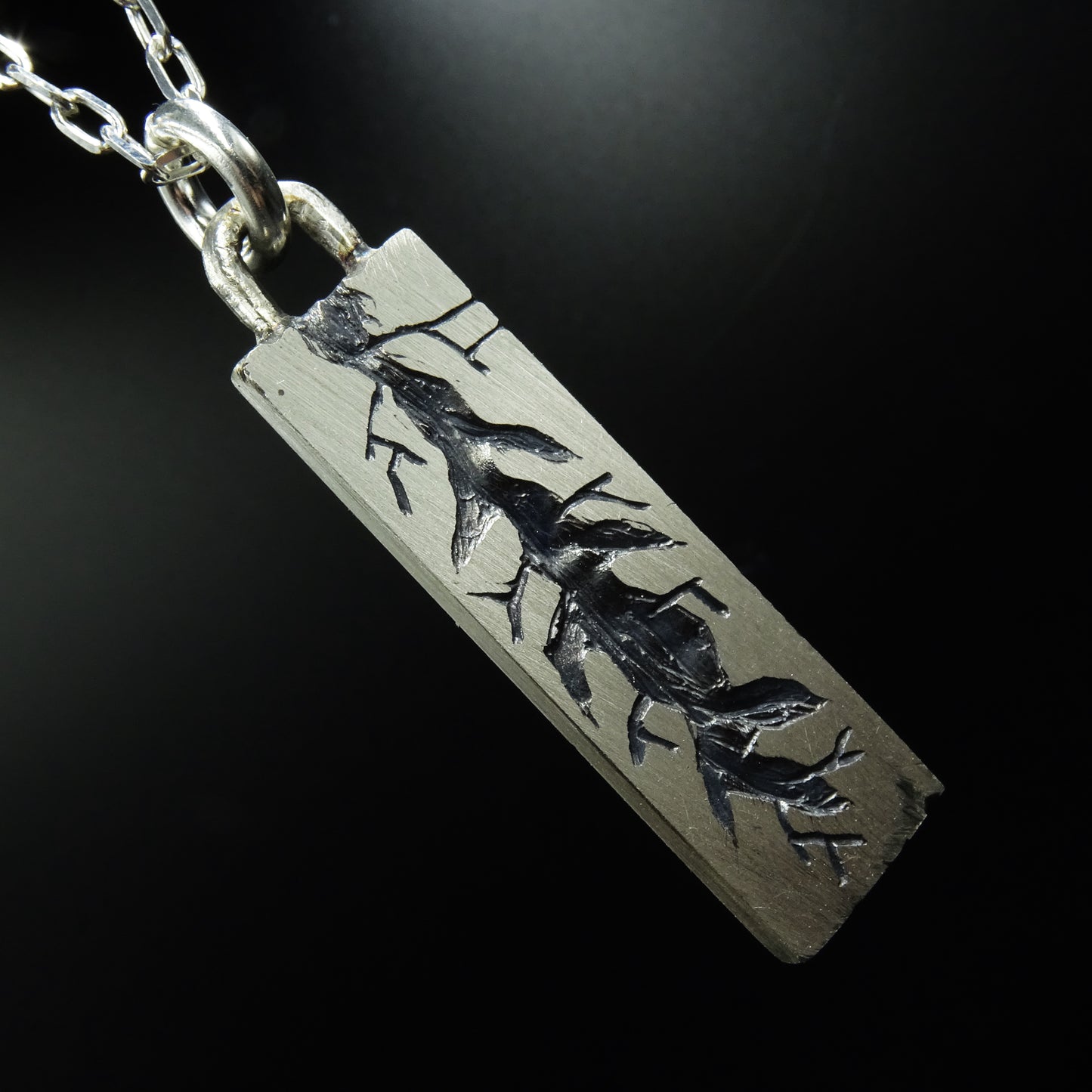 Wound of Time Silver Necklace