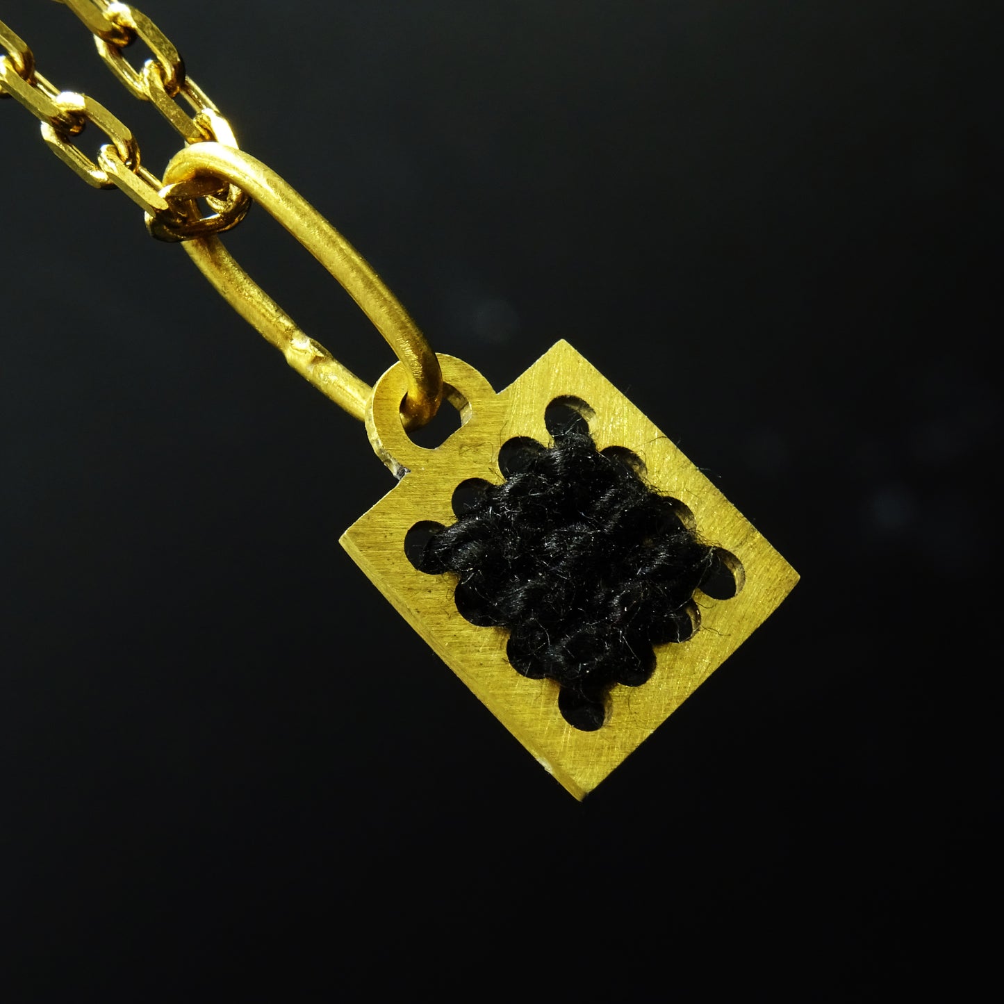 Void Node Brass Necklace