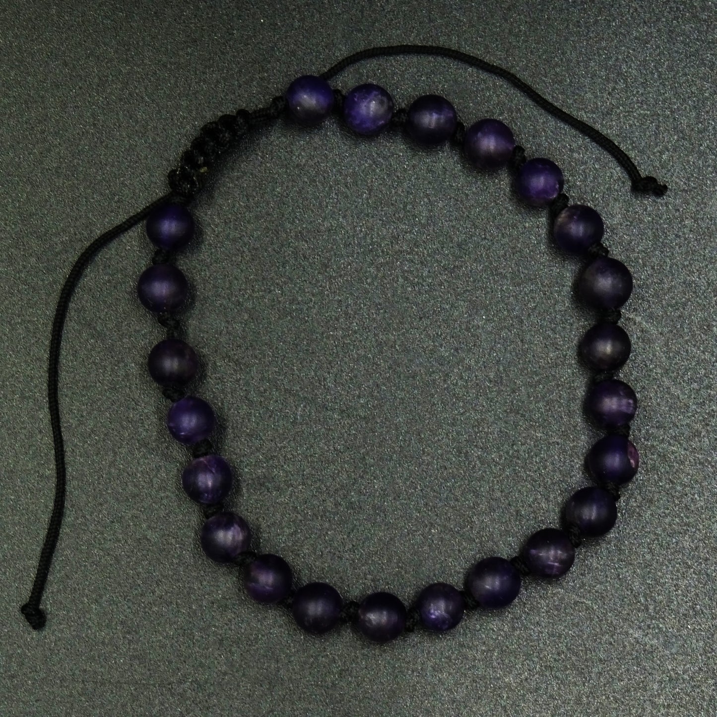 Night Bloom Amethyst Gemstone Bracelet