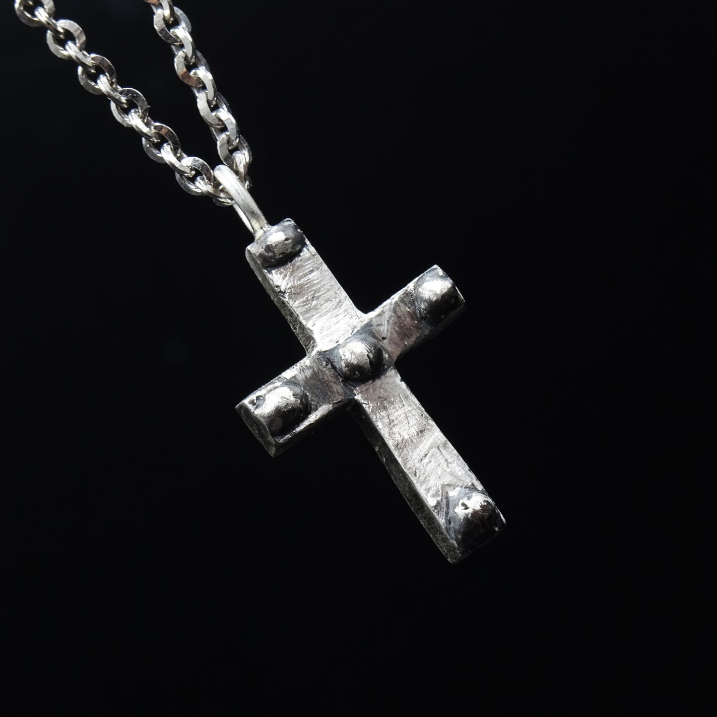 Bastille Silver Cross Necklace
