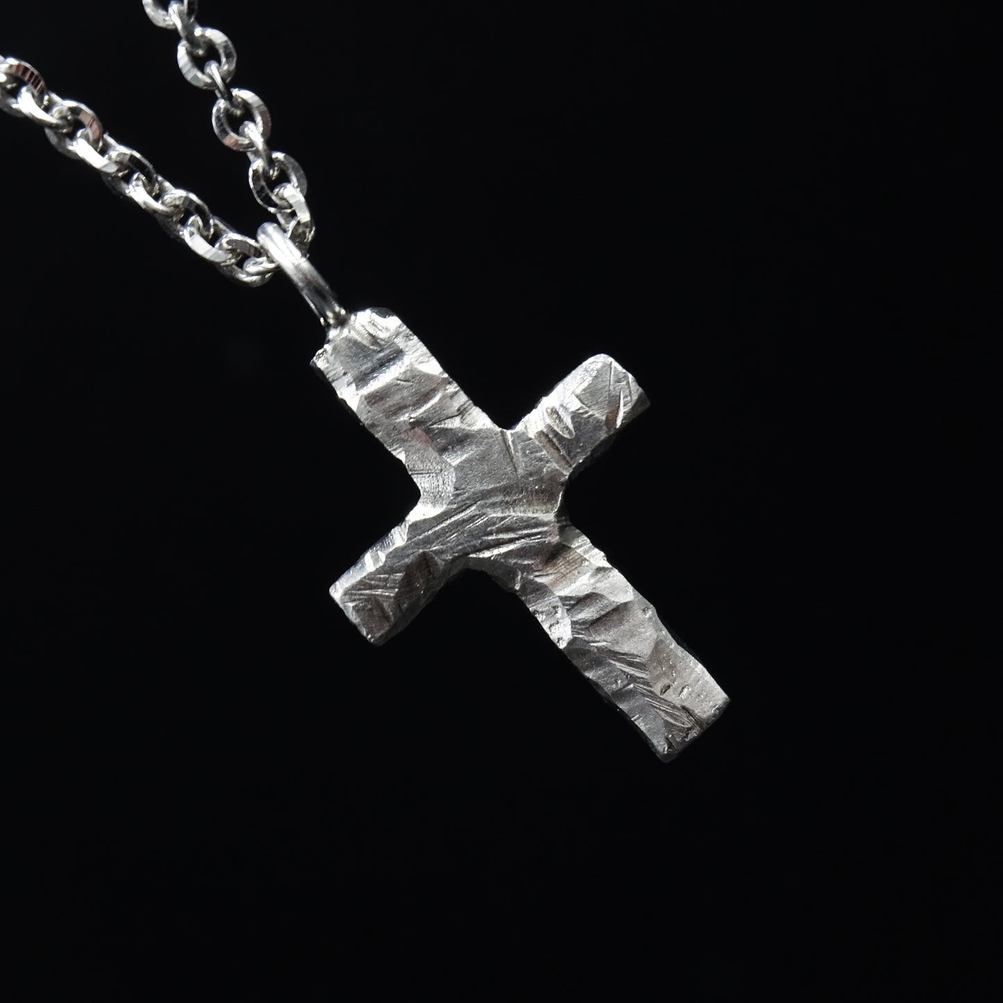 Monolith Silver Cross Necklace