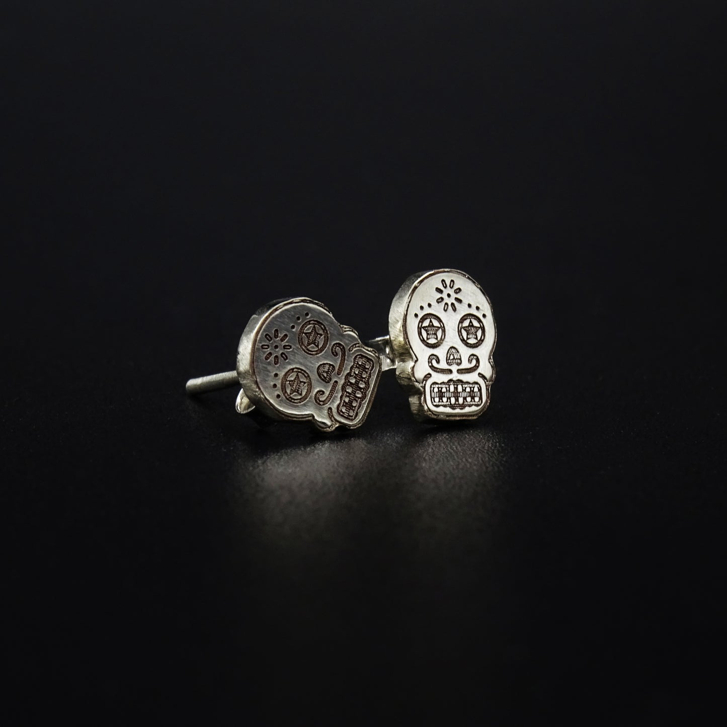 Nocturnal Sugar Silver Earrings