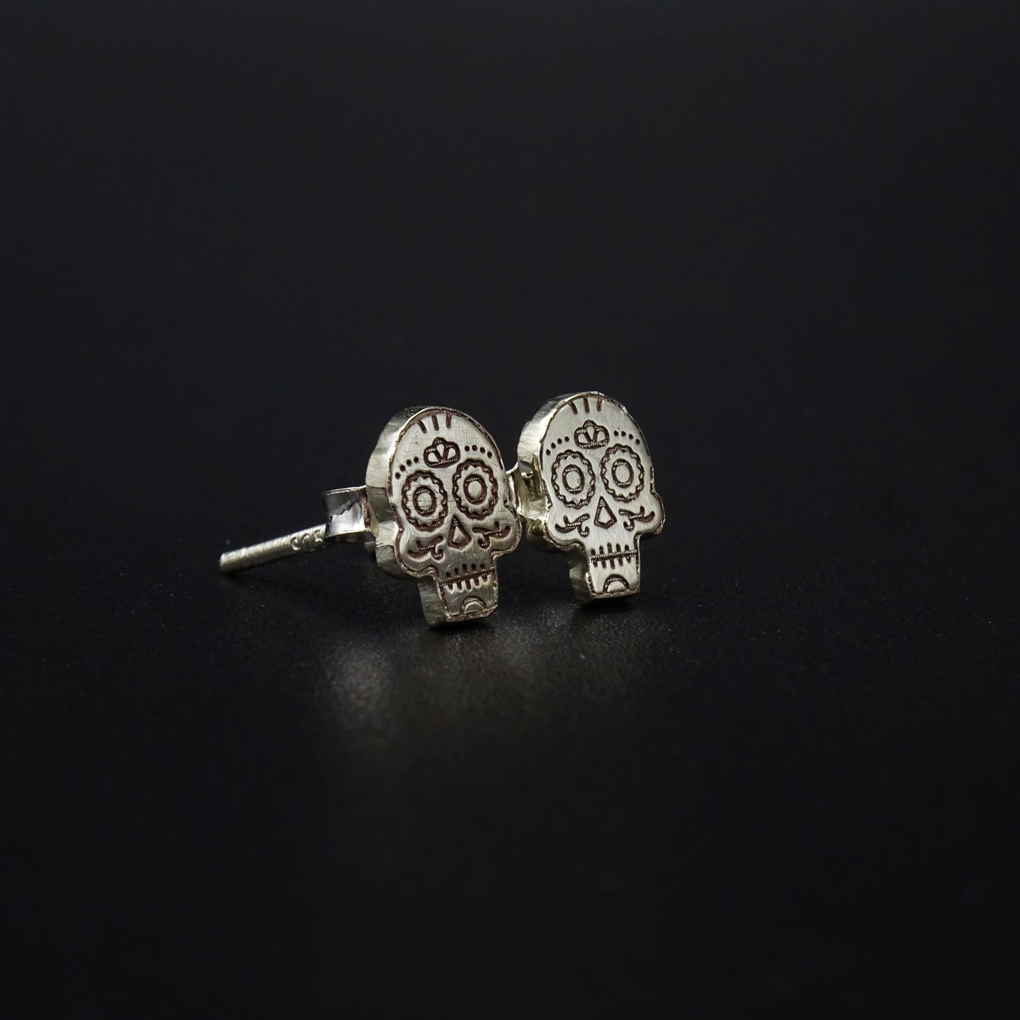 Sun and Moon Silver Earrings