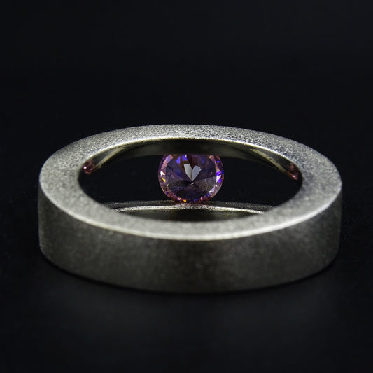 Athena's Rose Silver Ring