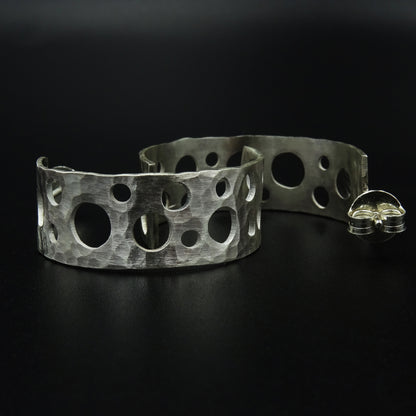 Void Rhythm Silver Earrings