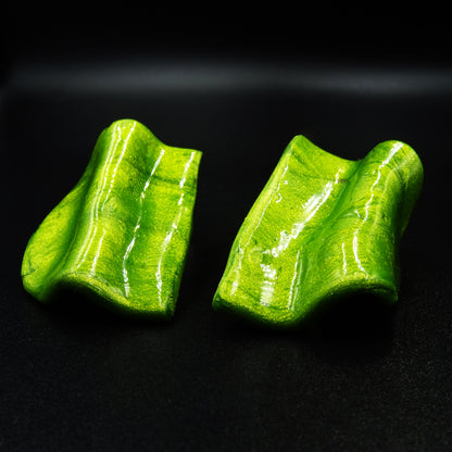 Verdant Cascade Clay Earrings