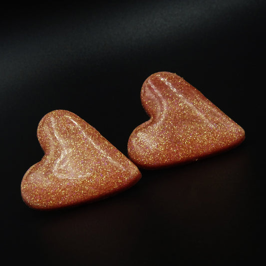 Gilded Heartbeat Earrings