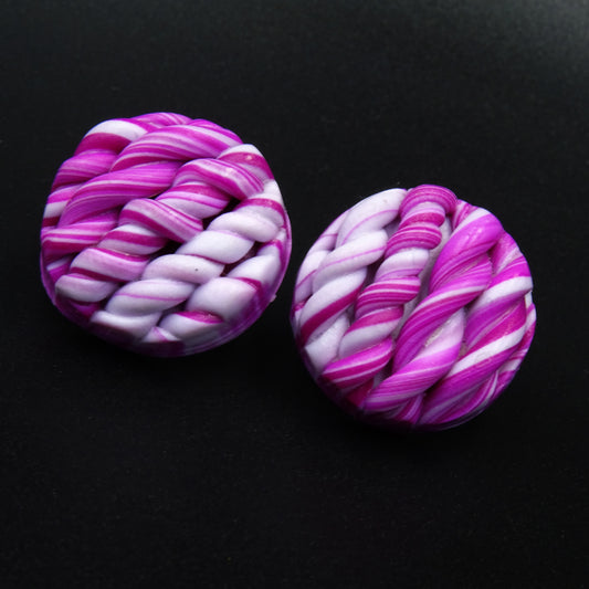 Twilight Tangle Clay Earrings