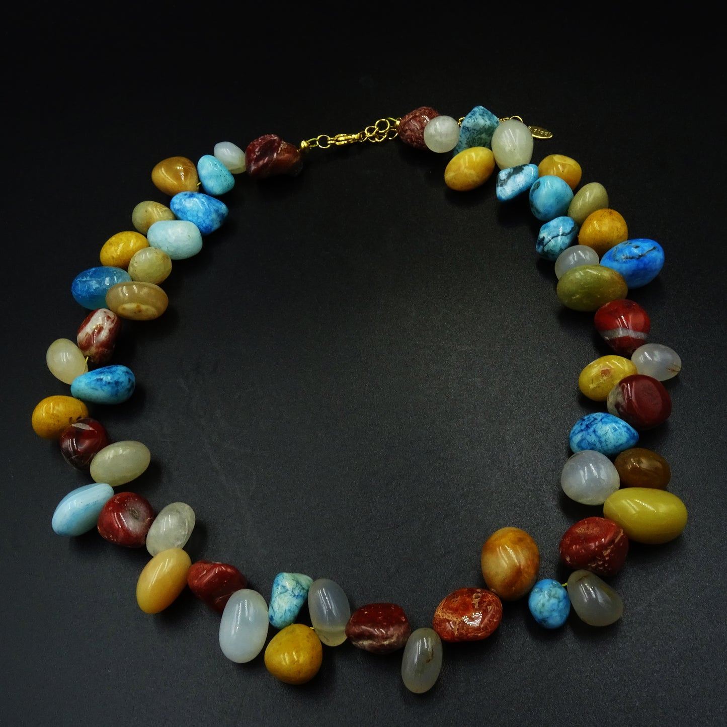 Desert Oasis Agate Gemstones Necklace