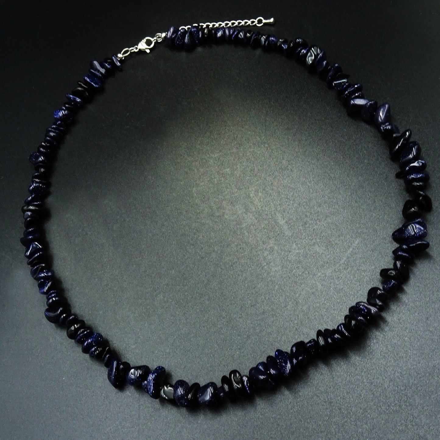 Midnight Echoes Chrysolite Gemstones Necklace
