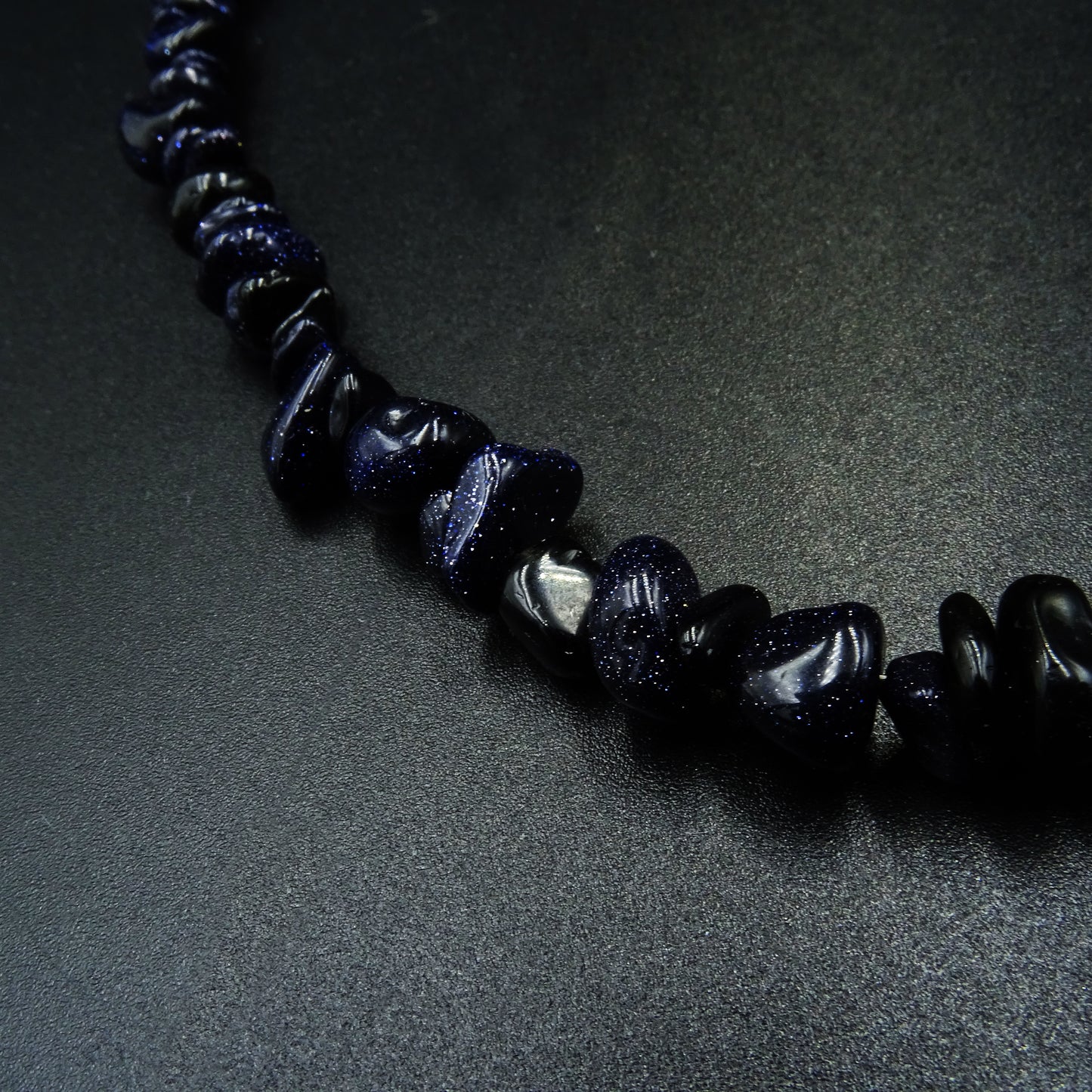 Midnight Echoes Chrysolite Gemstones Necklace
