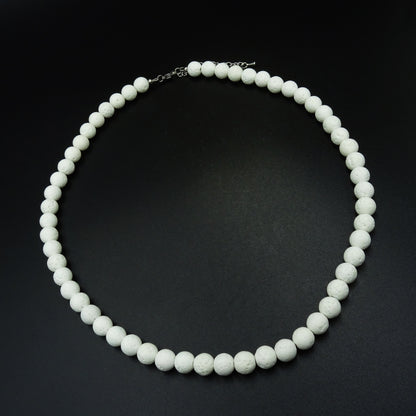 Frostlight Serenity Lava Gemstones Necklace