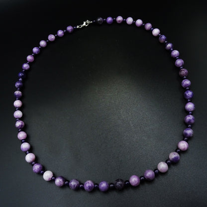 Twilight Amour Amethyst Gemstones Necklace