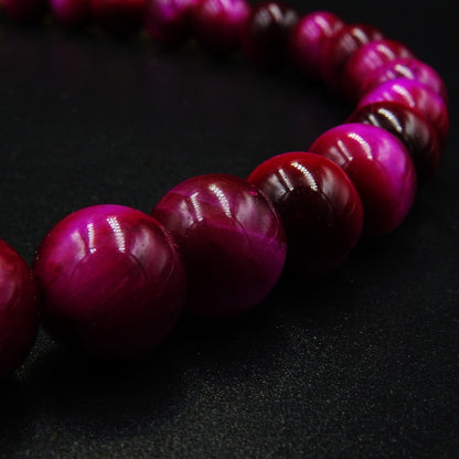 Crimson Mirage Tiger’s Eye Gemstones Necklace