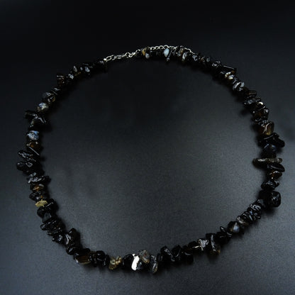 Onyx Veil Black Onyx Gemstone Necklace