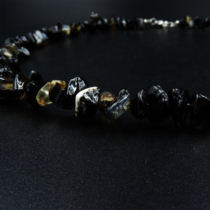 Onyx Veil Black Onyx Gemstone Necklace