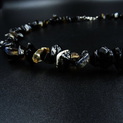 Onyx Veil Black Onyx Gemstone Necklace