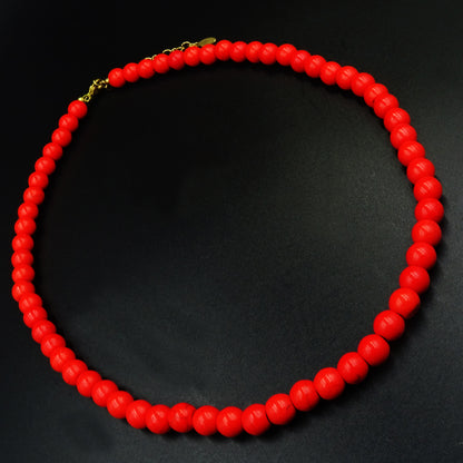 Ember Pulse Pasta Gemstone Necklace