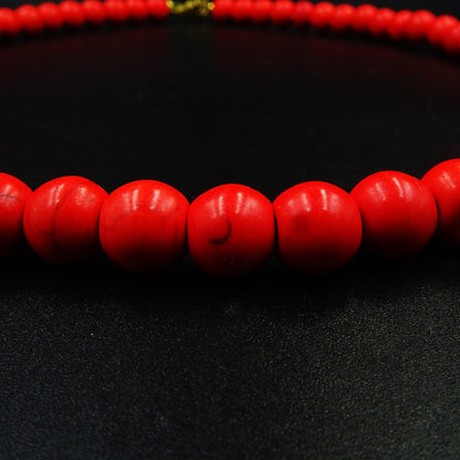 Ember Pulse Pasta Gemstone Necklace