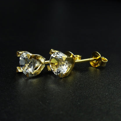 Whisperstone White Quart Gemstone Silver Earrings